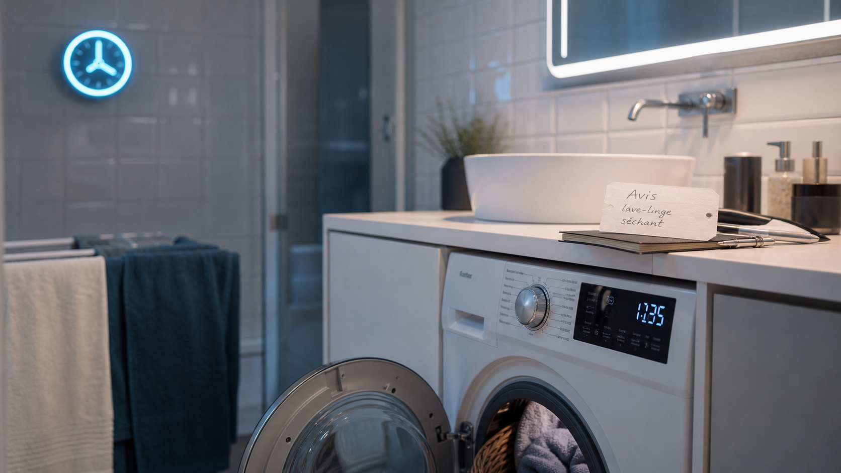 Avis lave linge sechant en salle de bain : lave-linge encastré