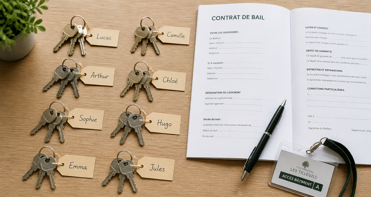 combien de jeu de clé doit donner un propriétaire trousseaux et bail