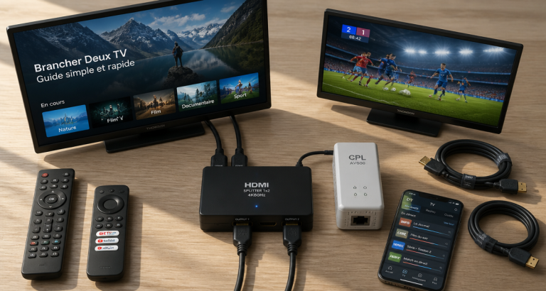 comment brancher 2 tv sur un seul décodeur sans payer image