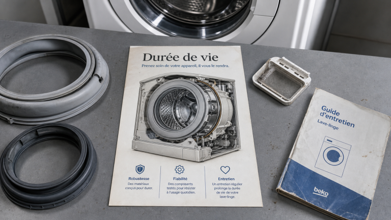 Durée de vie machine à laver : 2500 cycles