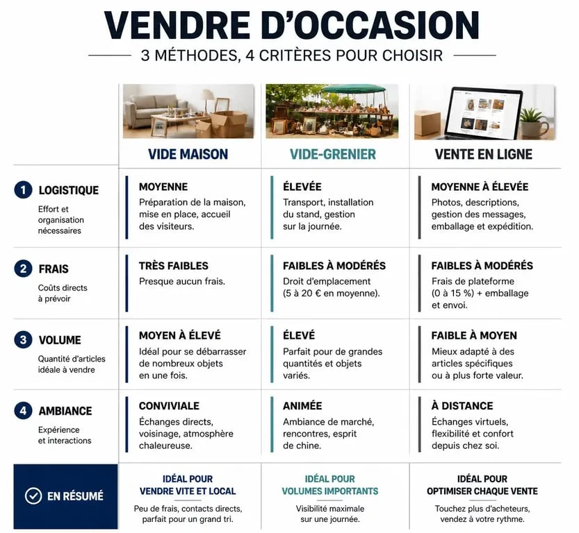 Comparatif des méthodes de vente d'occasion pour votre vide maison 85
