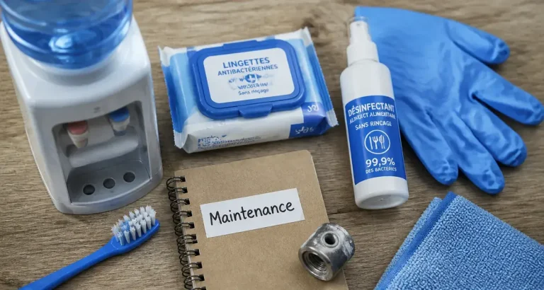 Entretien fontaine à eau : kit de maintenance et nettoyage