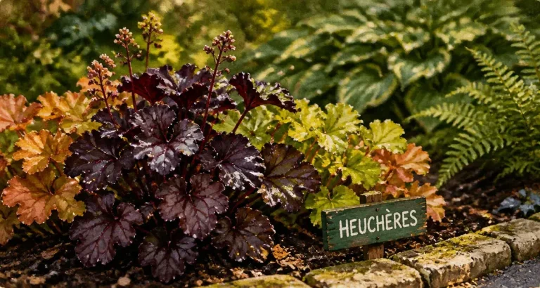Les plus belles heuchères : feuillages pourpre, vert citron et touches abricot