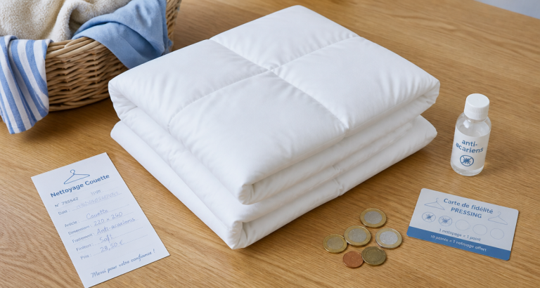 prix pressing couette ticket et accessoires