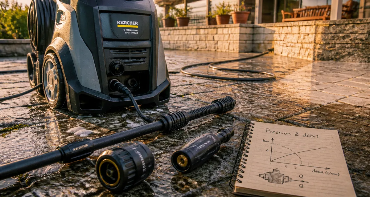 Quelle puissance pour un Karcher : pression et débit pour nettoyer terrasse