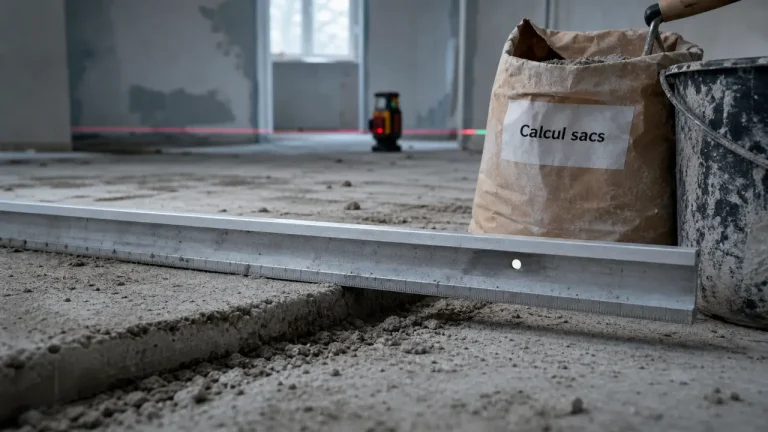 1 sac de ragréage combien de m2 : calcul par épaisseur et m²