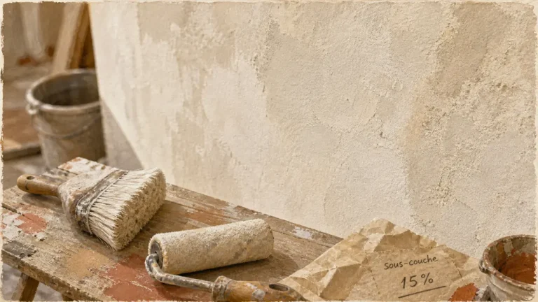 Chaux peinture extérieur sur enduit minéral, badigeon frais