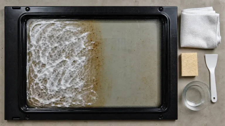 Comment nettoyer vitre four sans la rayer, bicarbonate et microfibre