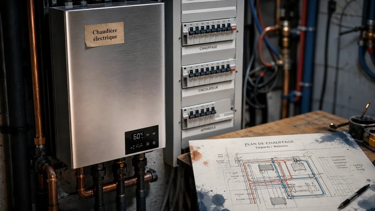 gretel chaudiere electrique : chaudière électrique murale compacte en local technique