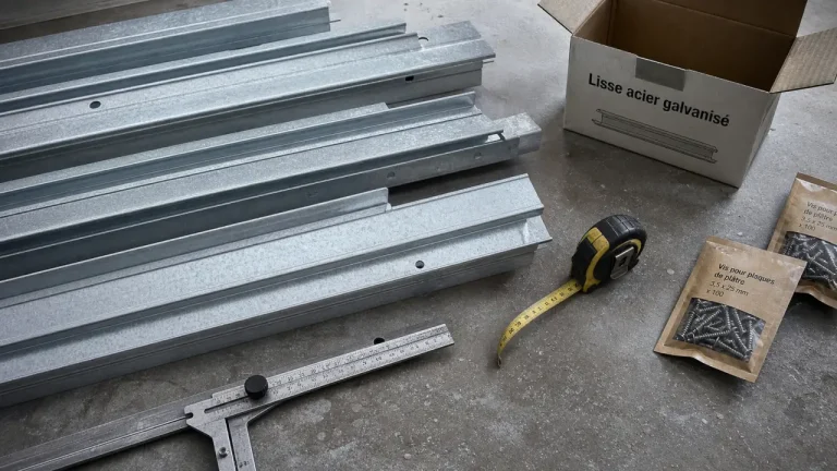 Lisse placo acier galvanisé pour plafonds et cloisons