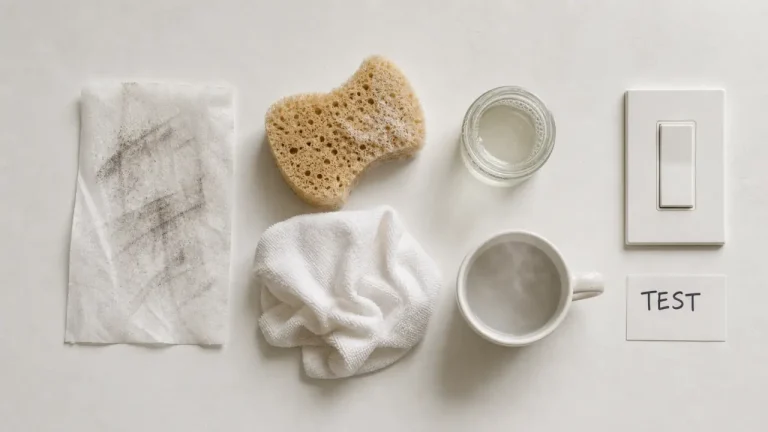 Nettoyer mur blanc sans repeindre : tests, éponge et microfibre sur peinture fragile