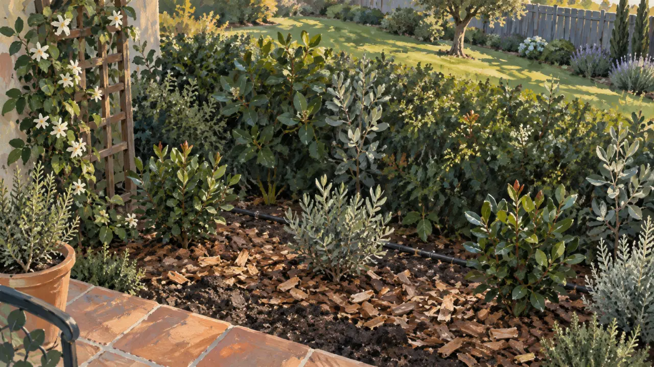 Haie de jardin sans entretien : haie libre dense