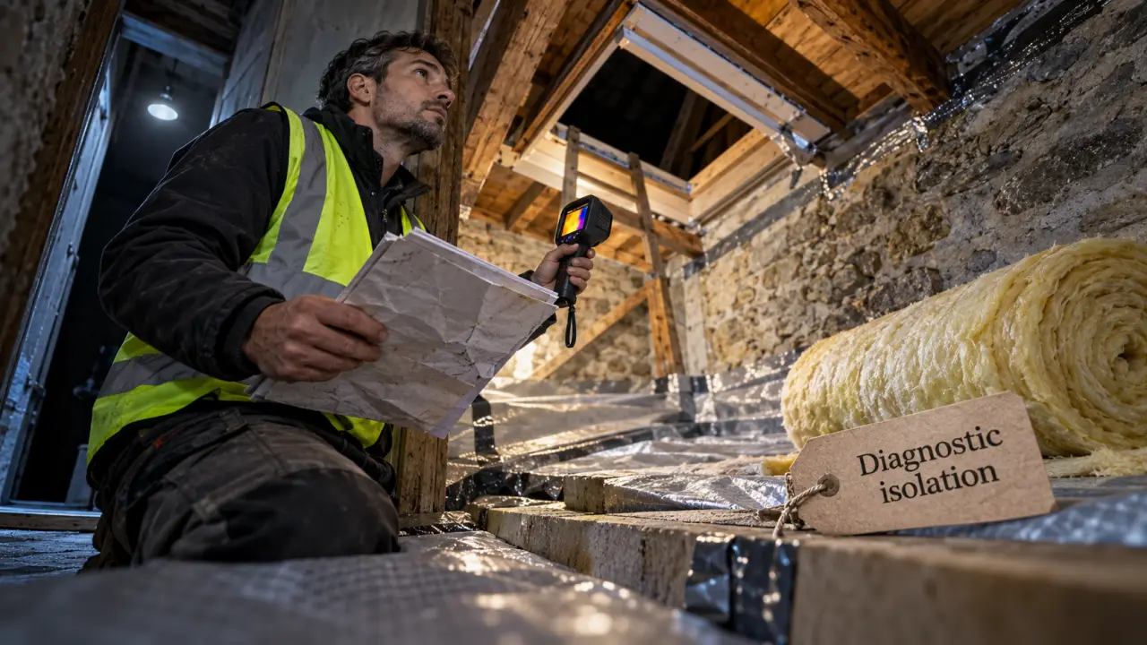Diagnostic refaire isolation maison dans les combles